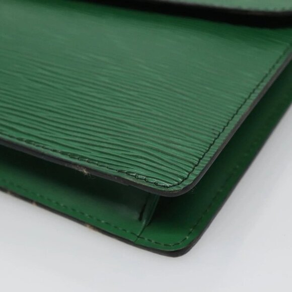 LOUIS VUITTON Epi Montaigne 27 Clutch Bag Green M52654 LV Auth 120494 - Picture 11 of 16